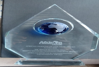 KMTC CEO Dr. Kelly Oluoch Named African Person of the Year