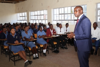 KMTC CEO Dr. Kelly Oluoch Joins Yatta Campus Community to Mourn Fallen Student