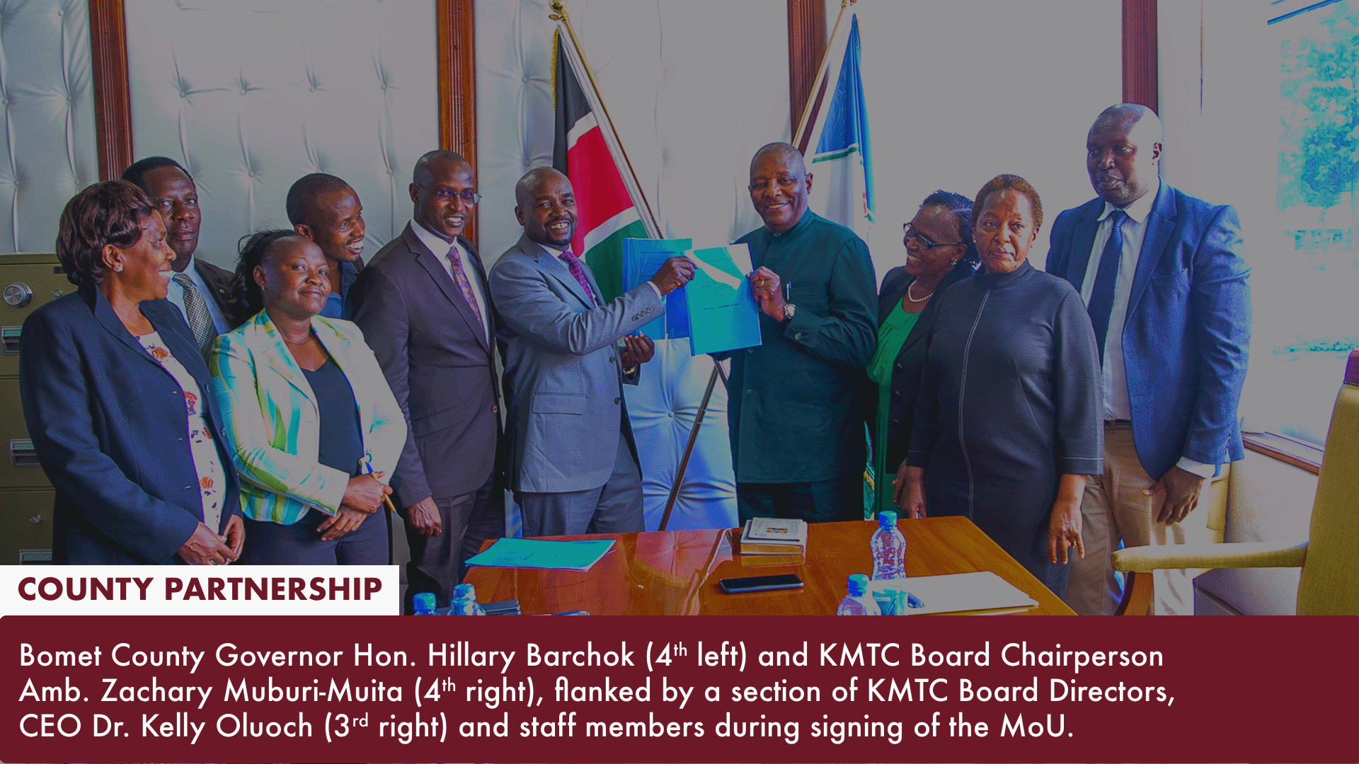 KMTC signs MoU with Bomet County