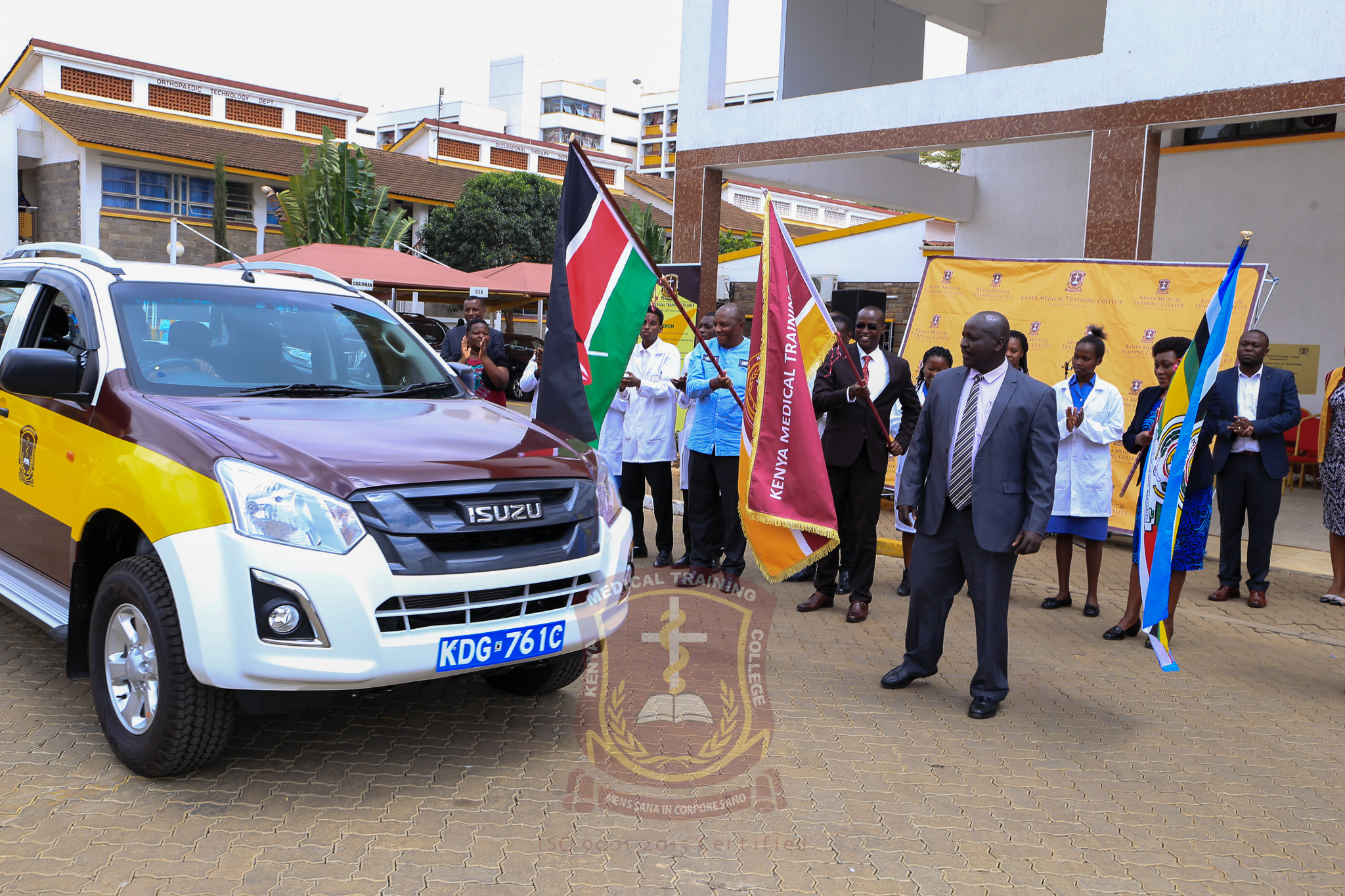 Health training gets a boost as five double cabin pickups are commissioned