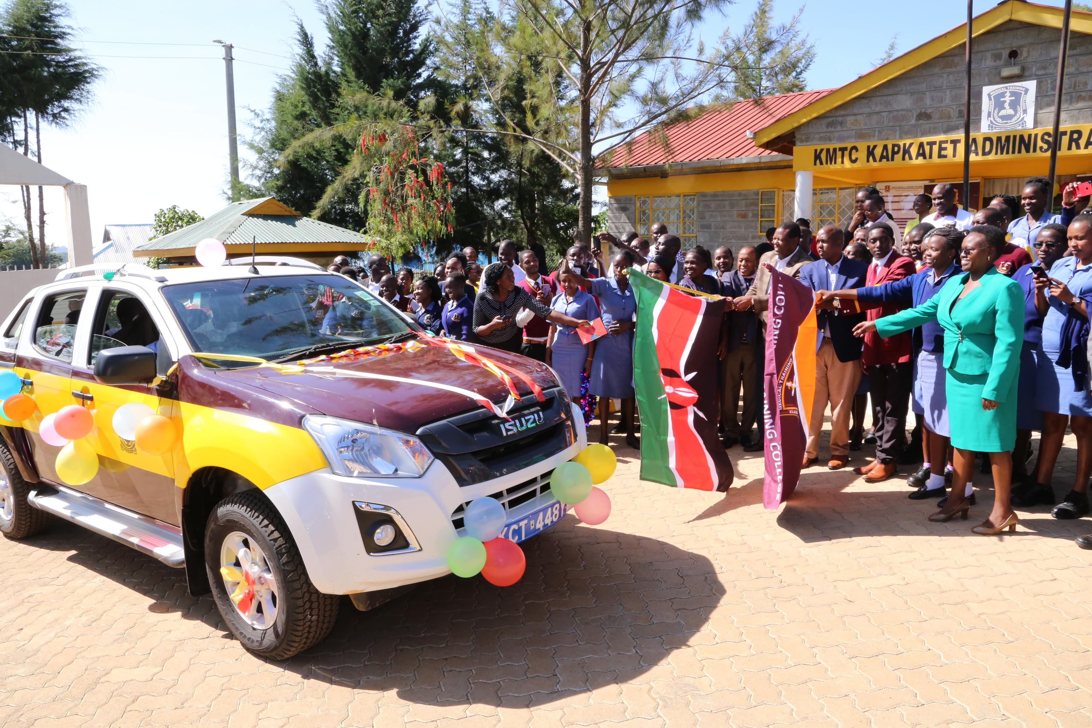 KMTC Board fulfills promise as Kapkatet Campus receives new vehicle