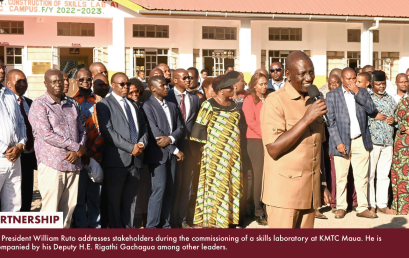 High hopes as President Ruto commissions skills laboratory at KMTC Maua