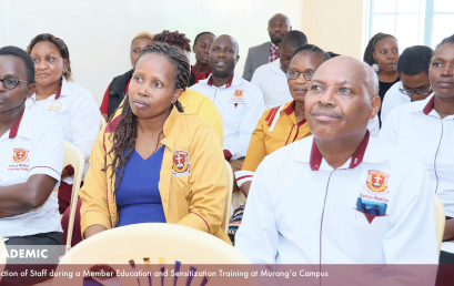 KMTC STAFF RETIREMENT BENEFITS AND PENSION SCHEMES: MEMBER EDUCATION AND SENSITIZATION TRAINING