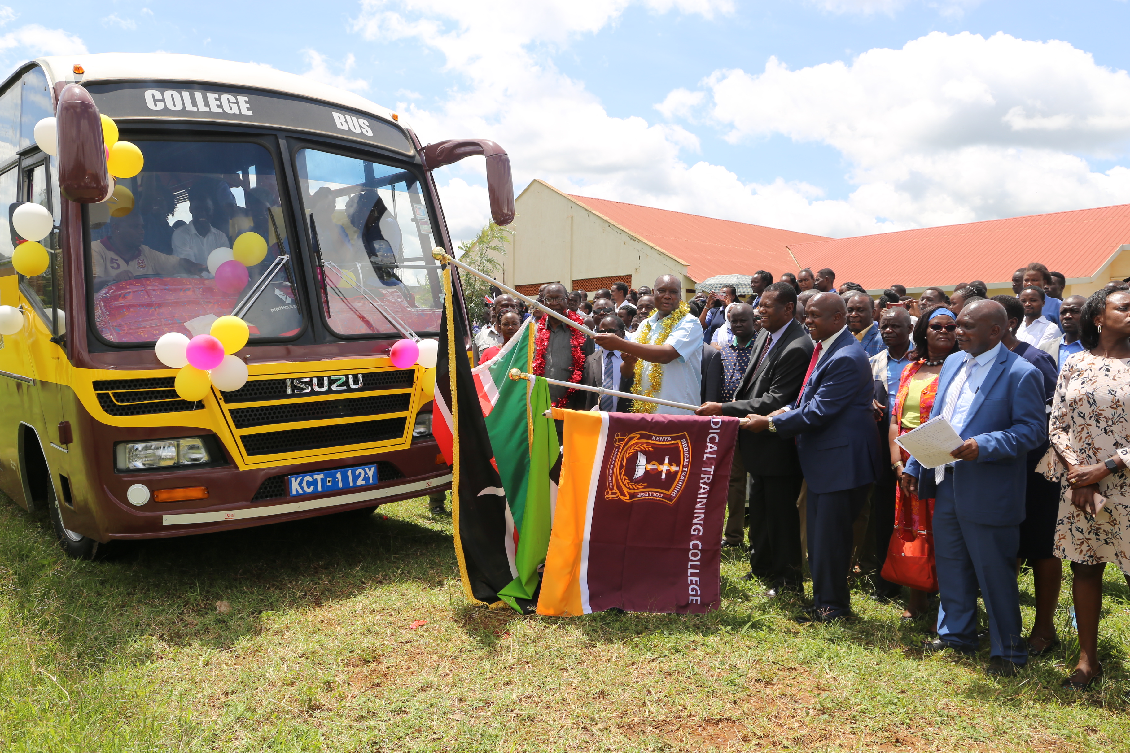 New bus commissioned as area leaders pledge support for expansion of KMTC Busia